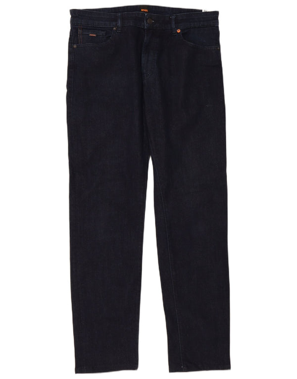 Hugo Boss Womens Slim Jeans W36 L34 Navy Blue Cotton