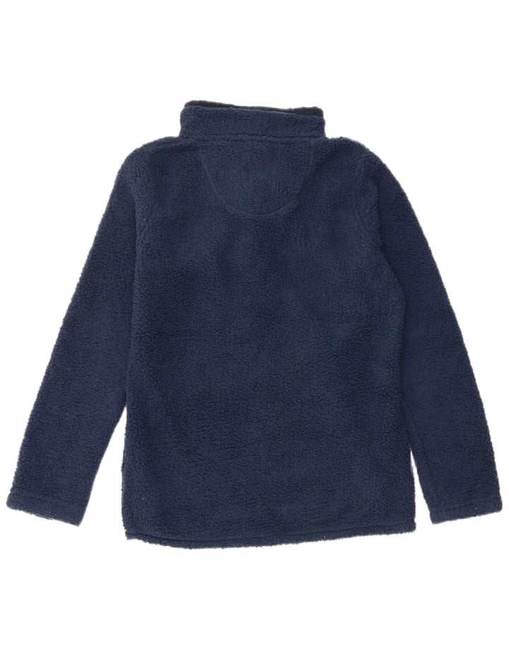 Crew Clothing Womens Fleece Jumper UK 12 Medium Navy Blue Polyester
