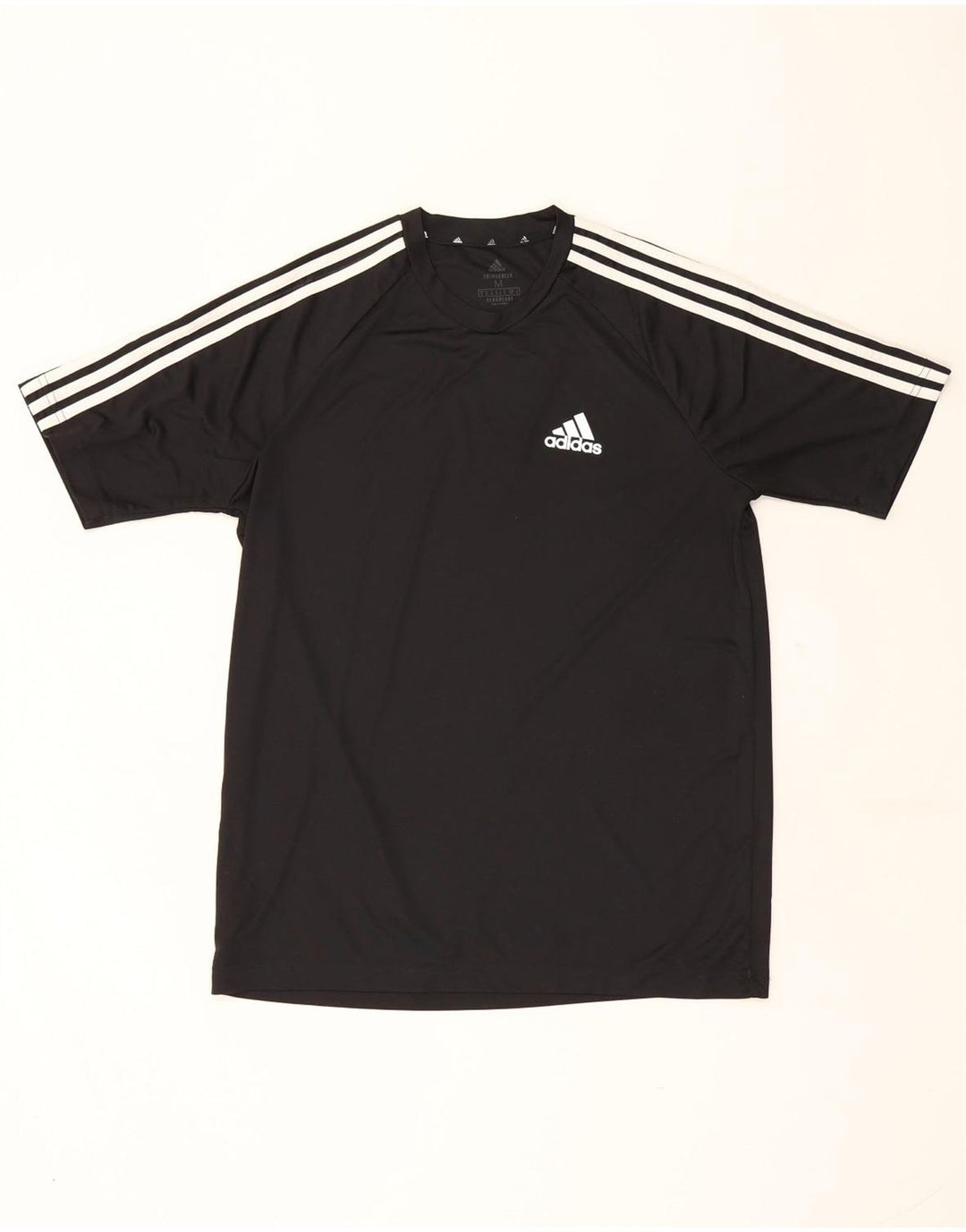 Adidas Mens Aeroready T-Shirt Top Medium Black Polyester