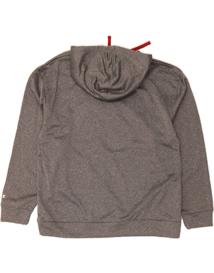CHAMPION Mens Oklahoma Graphic Hoodie Jumper XL Grey Polyester Vintage Champion and Second-Hand Champion from Messina Hembry 