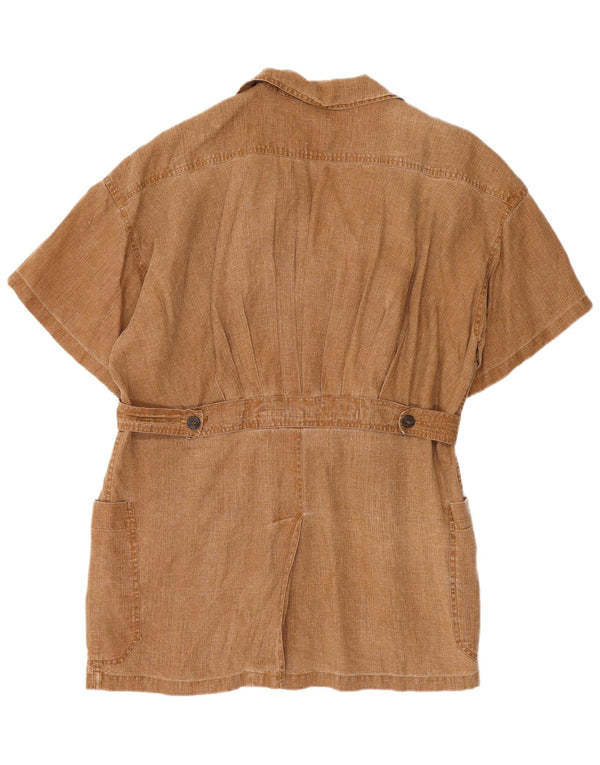 Sportmax Womens Oversized 5 Button Blazer Jacket UK 18 XL Brown