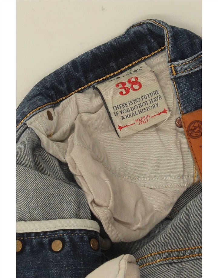 Roy Rogers Mens Straight Jeans W38 L29 Blue Cotton
