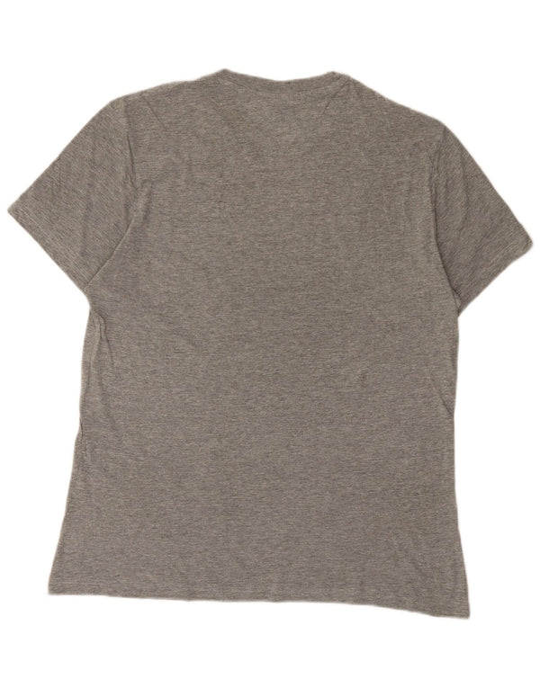 Champion Mens T-Shirt Top Large Grey Flecked