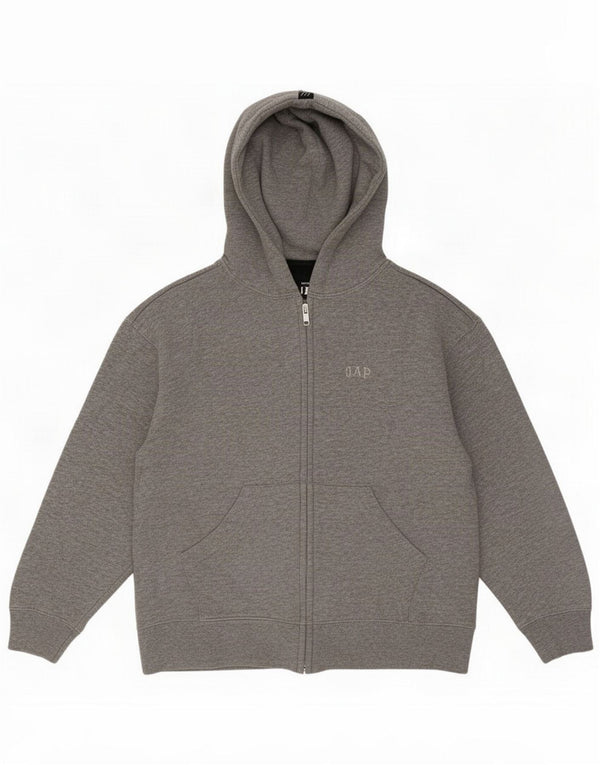 Gap Womens Zip Hoodie Sweater UK 16 Large Grey Cotton