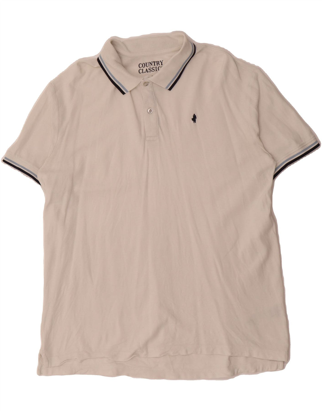 MARLBORO CLASSICS Mens Polo Shirt 2XL White Cotton Vintage Marlboro Classics and Second-Hand Marlboro Classics from Messina Hembry 