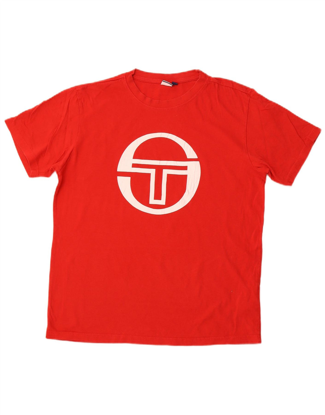 Sergio Tacchini Mens Graphic T-Shirt Top Large Red Cotton
