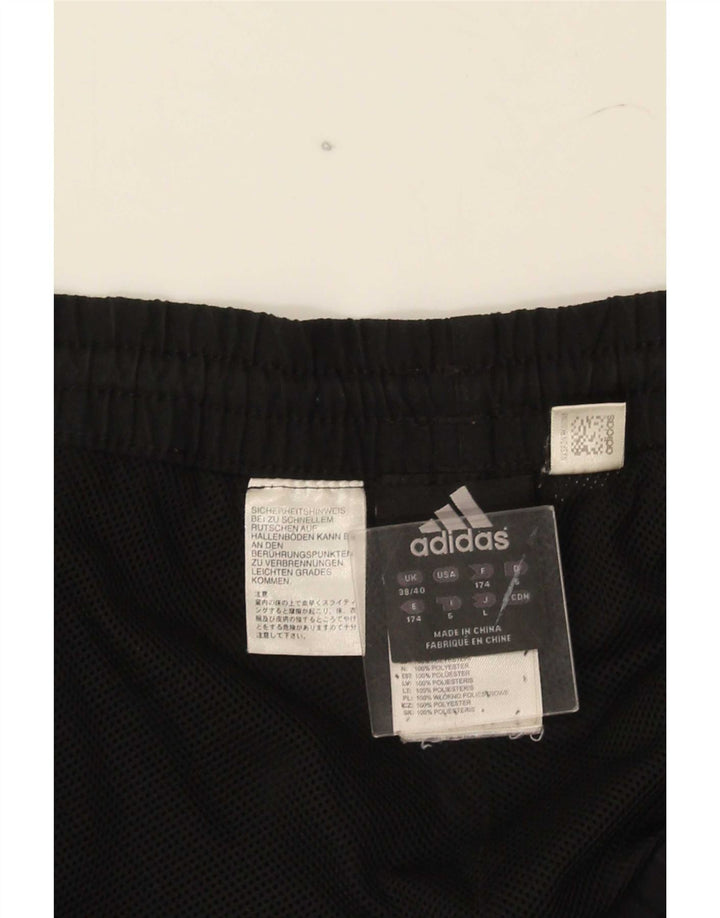 Adidas Mens Tracksuit Trousers Joggers UK 38/40 Medium Black Polyester