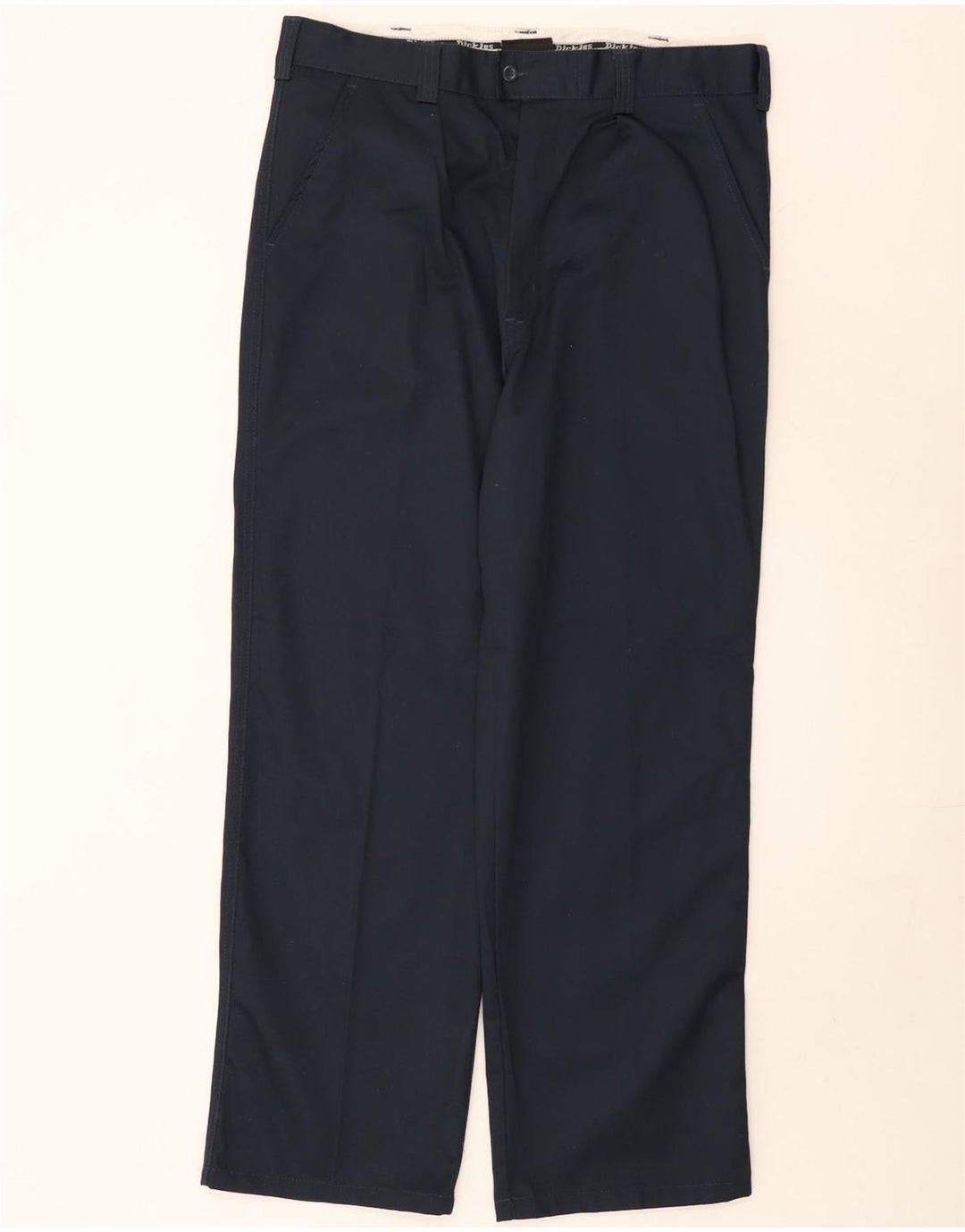 Dickies Mens Straight Chino Trousers W38 L31 Black Polyester