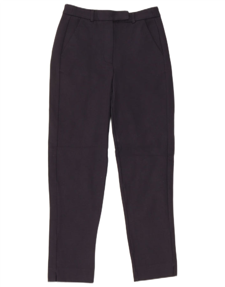 Marks & Spencer Womens Slim Suit Trousers W26 L26 Navy Blue