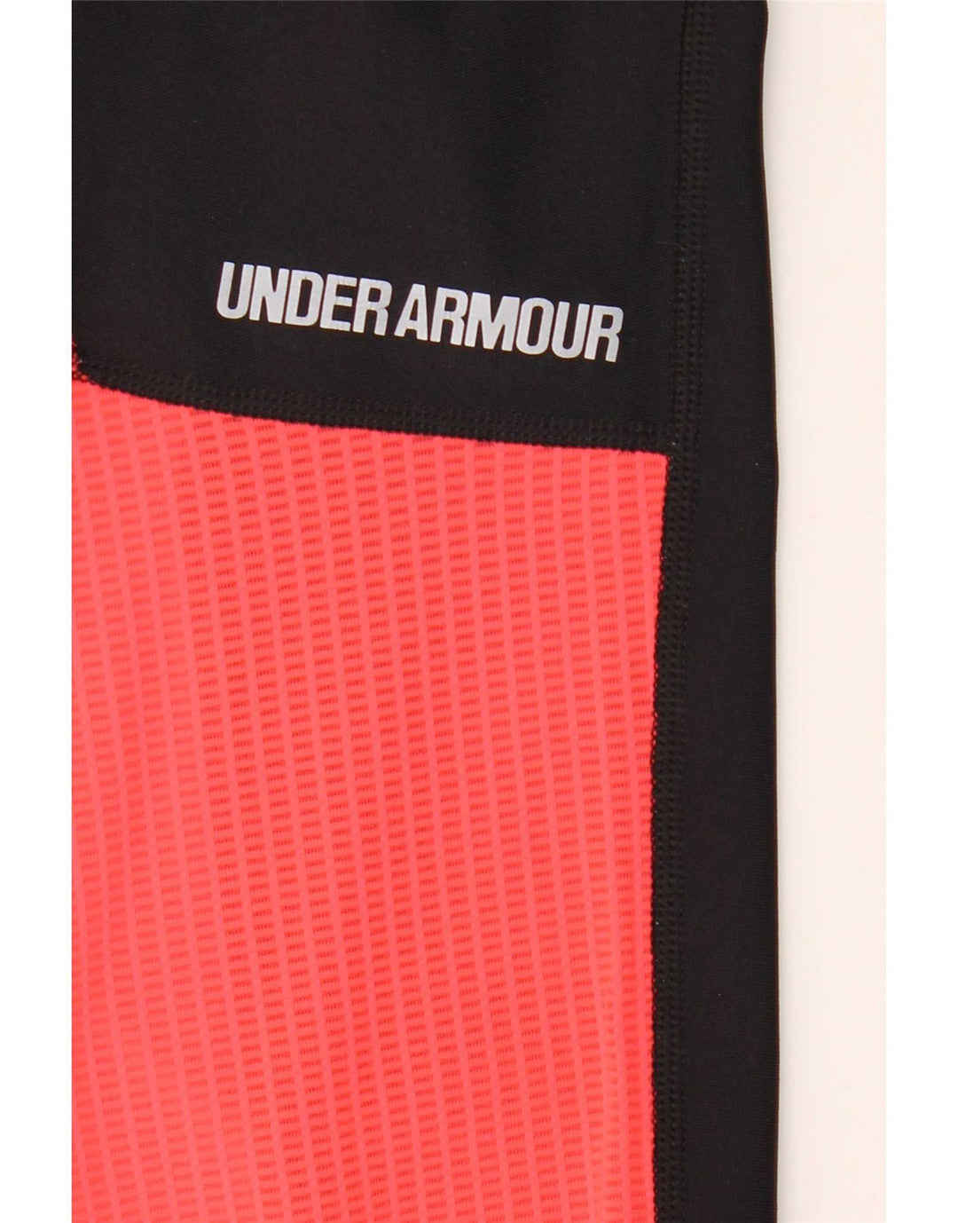Under Armour Womens Graphic Leggings UK 12 Medium Black Colourblock
