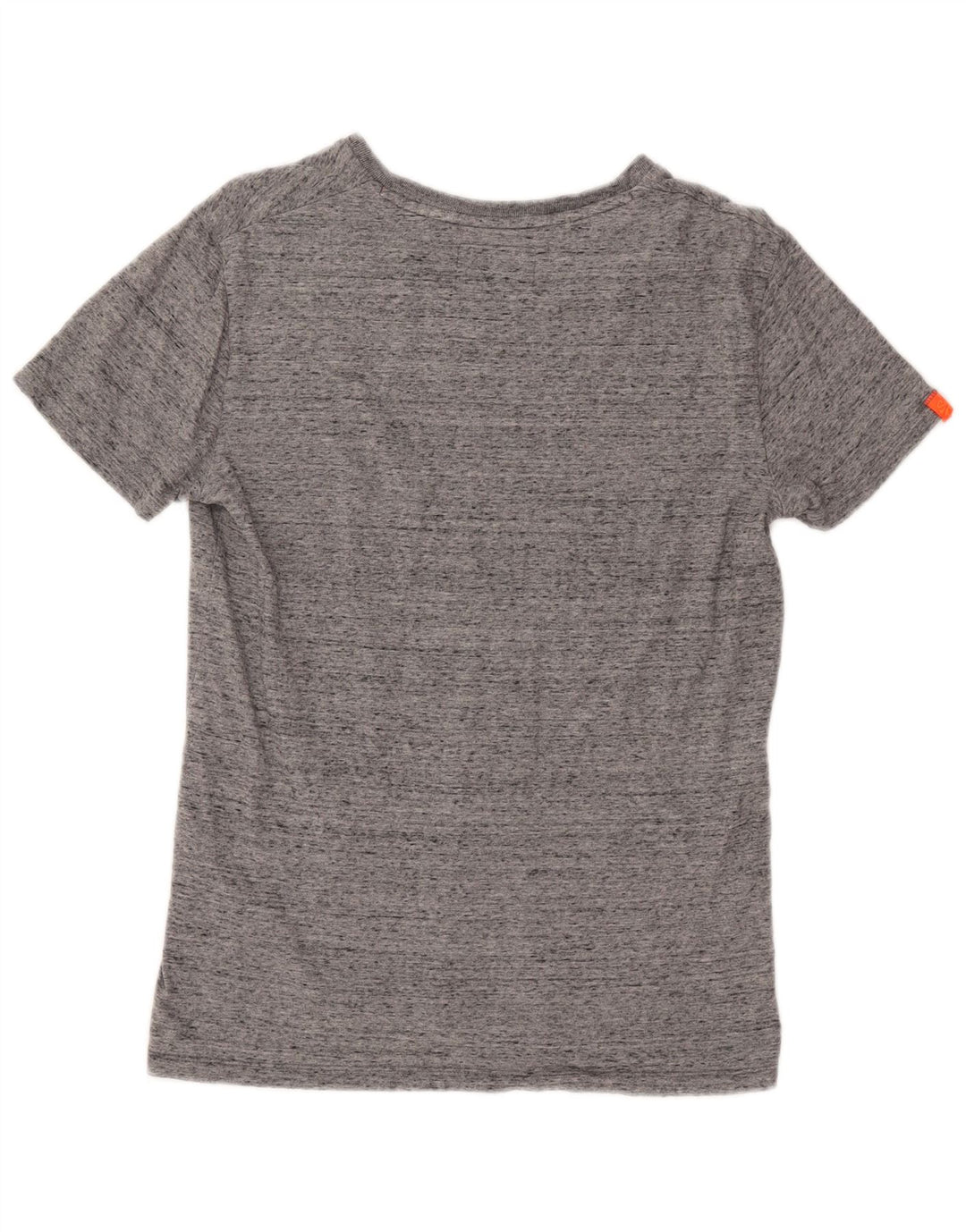 SUPERDRY Mens T-Shirt Top Small Grey Flecked Cotton