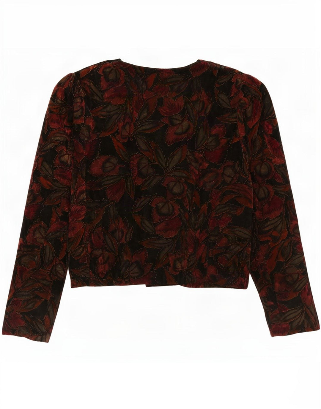 Vintage Womens Velvet Blazer Jacket IT 44 Medium Multicoloured Floral