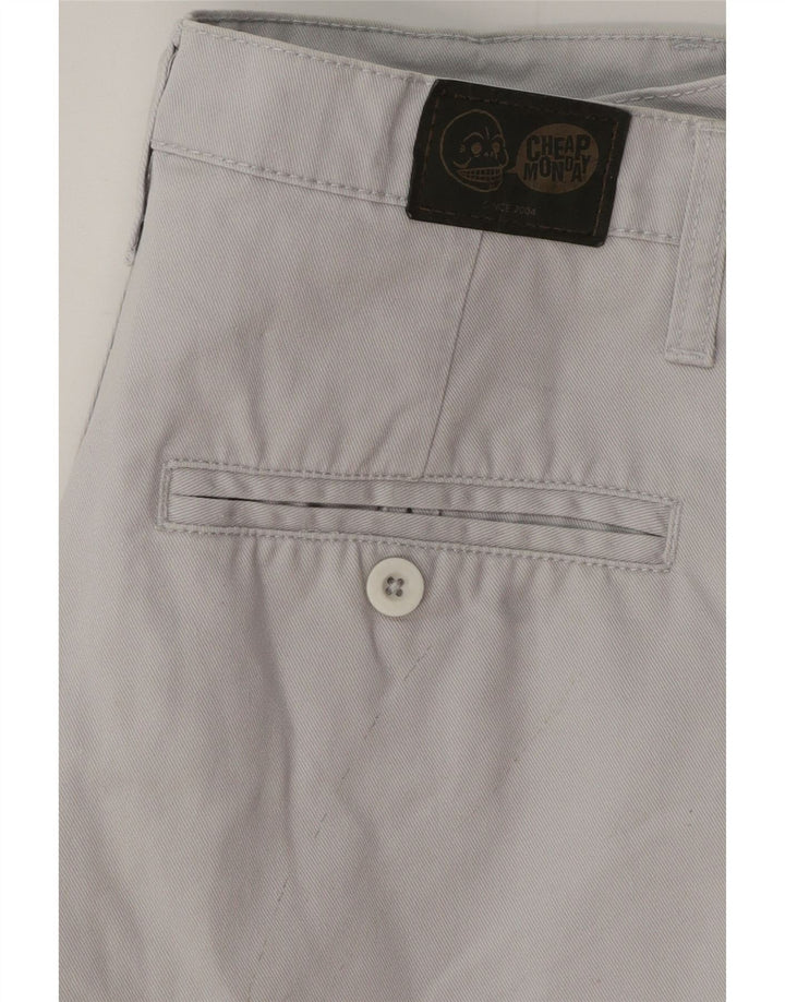 CHEAP MONDAY Mens Chino Shorts W30 Medium Grey