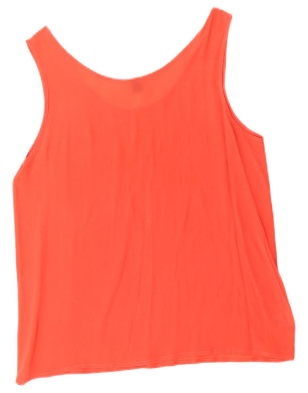 Vintage Womens Sleeveless Blouse Top IT 40 Small Red