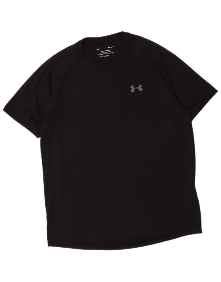 Under Armour Mens T-Shirt Top Medium Black Polyester