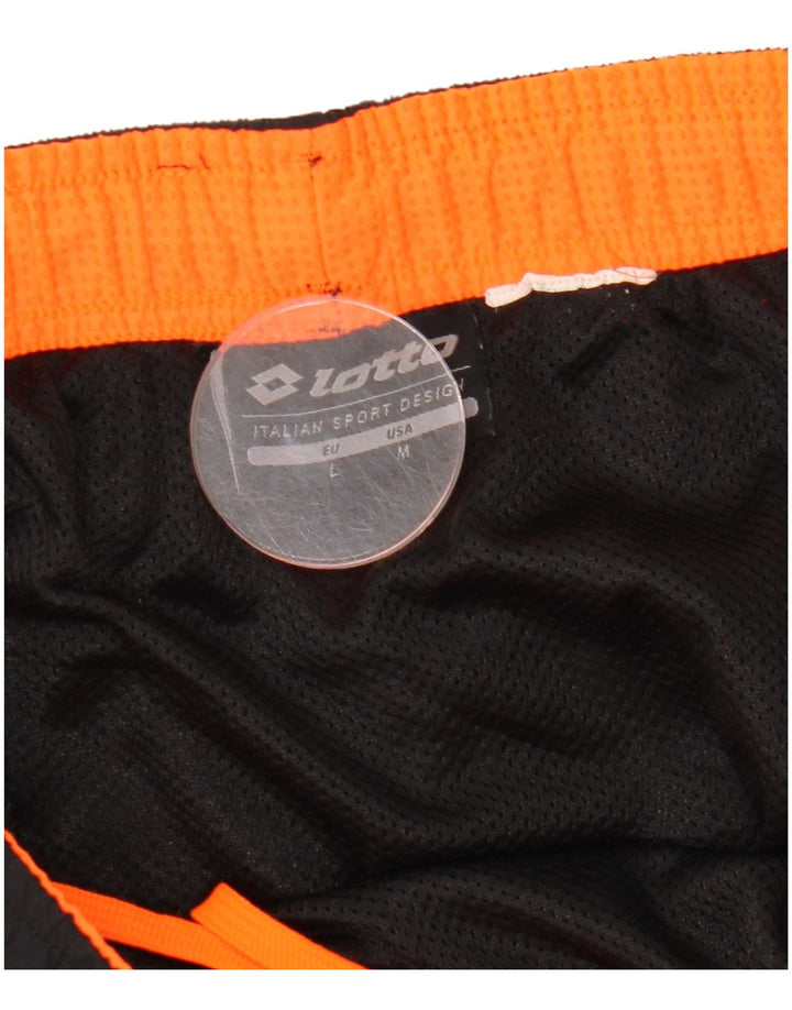 LOTTO Mens Graphic Swimming Shorts Large Black