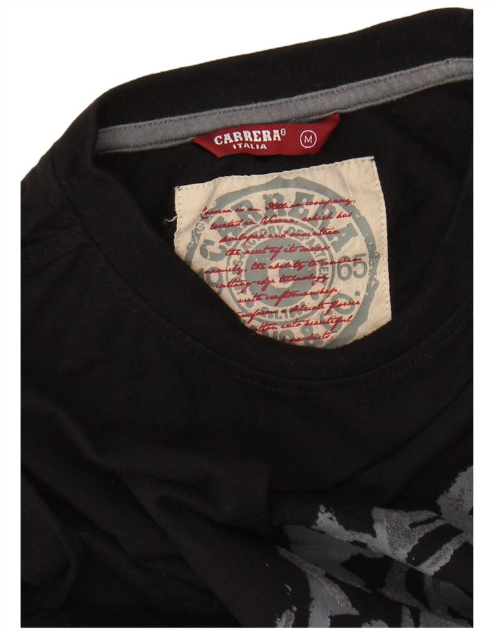 CARRERA Mens Graphic Top Long Sleeve Medium Black