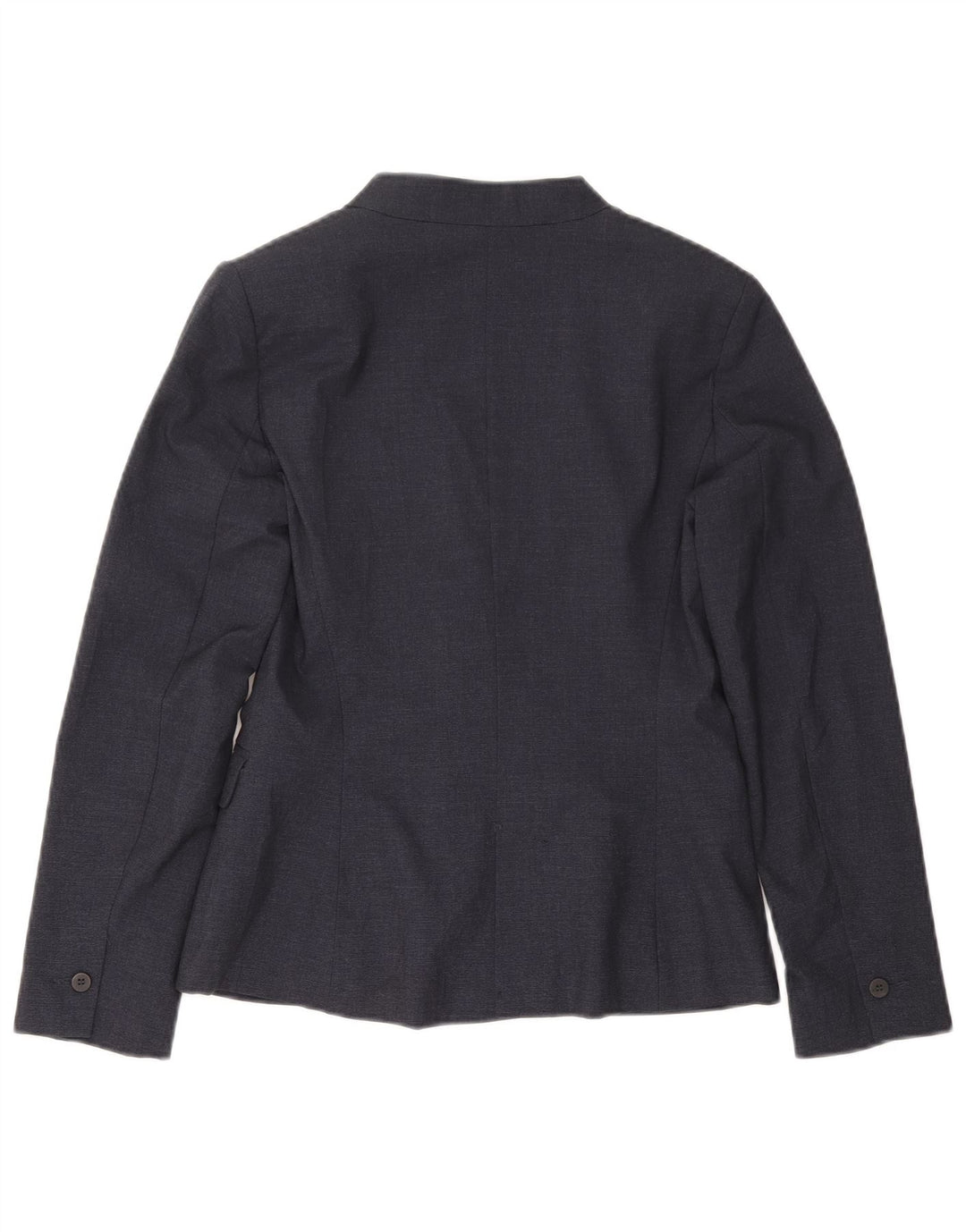 Zara Womens 1 Button Blazer Jacket EU 38 Small Navy Blue Polyester