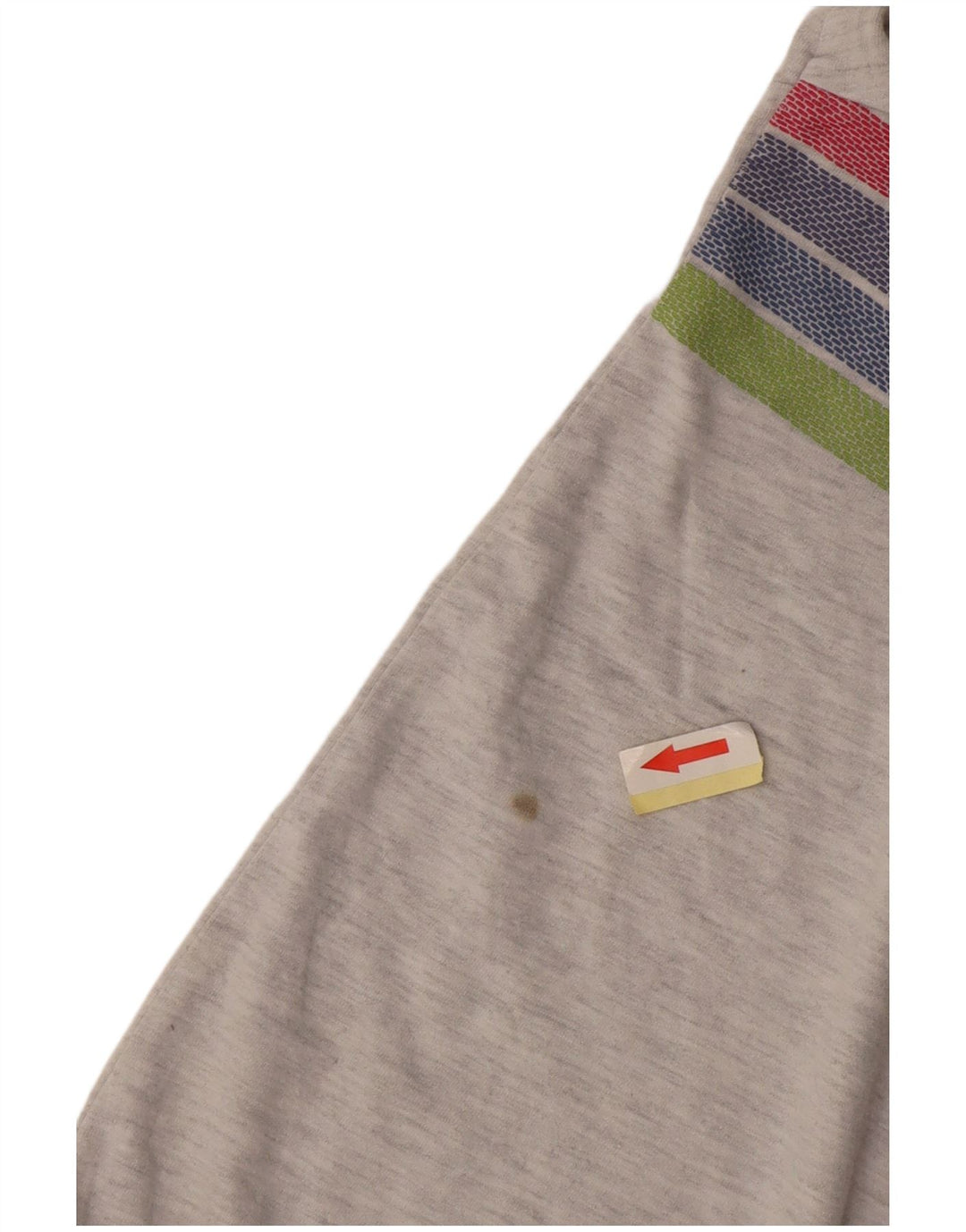 Superdry Womens Crop Graphic T-Shirt Top UK 12 Medium Grey Striped