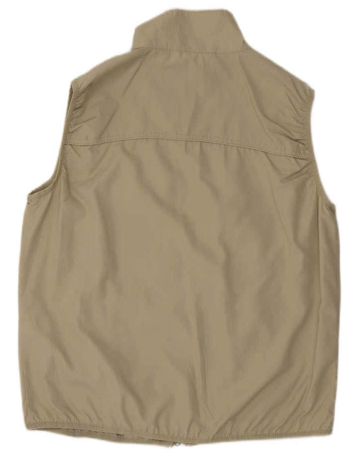 CONTE OF FLORENCE Womens Sleeveless Tracksuit Top Jacket IT 48 XL Beige Vintage Conte of Florence and Second-Hand Conte of Florence from Messina Hembry 