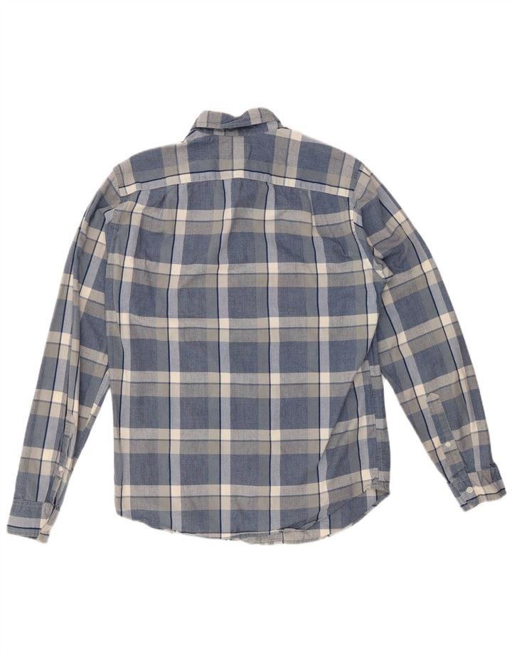 J. CREW Mens Classic Fit Shirt Small Blue Check Cotton