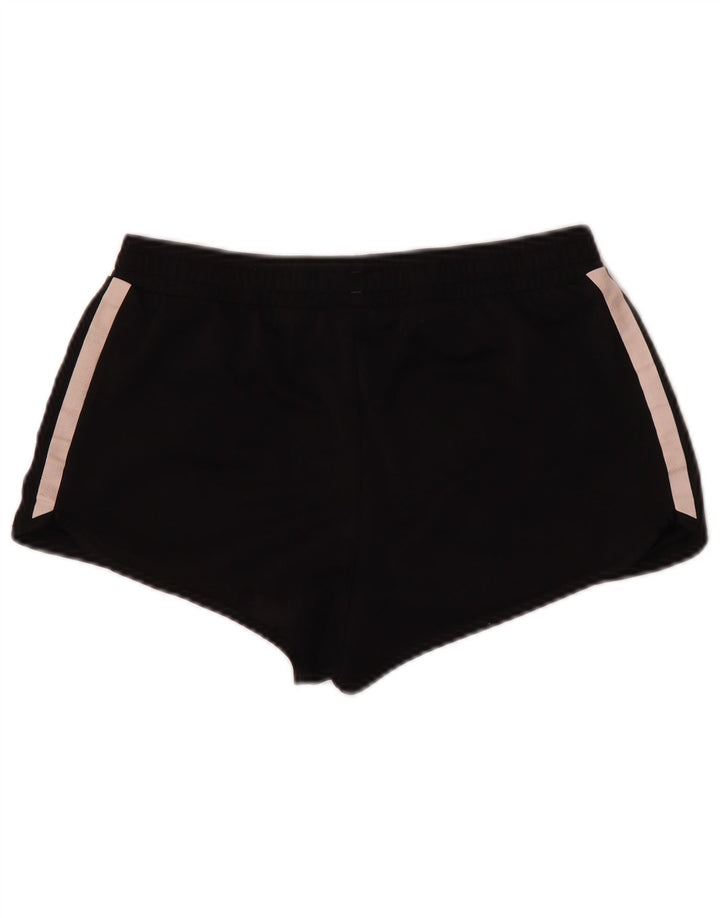 Adidas Womens Sport Shorts UK 14 LMedium Black Polyester