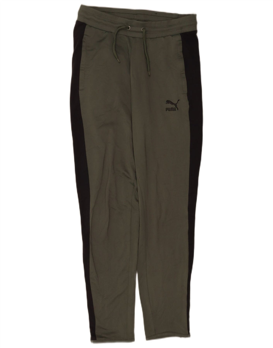 Puma Mens Tracksuit Trousers Small  Grey Colourblock Polyester
