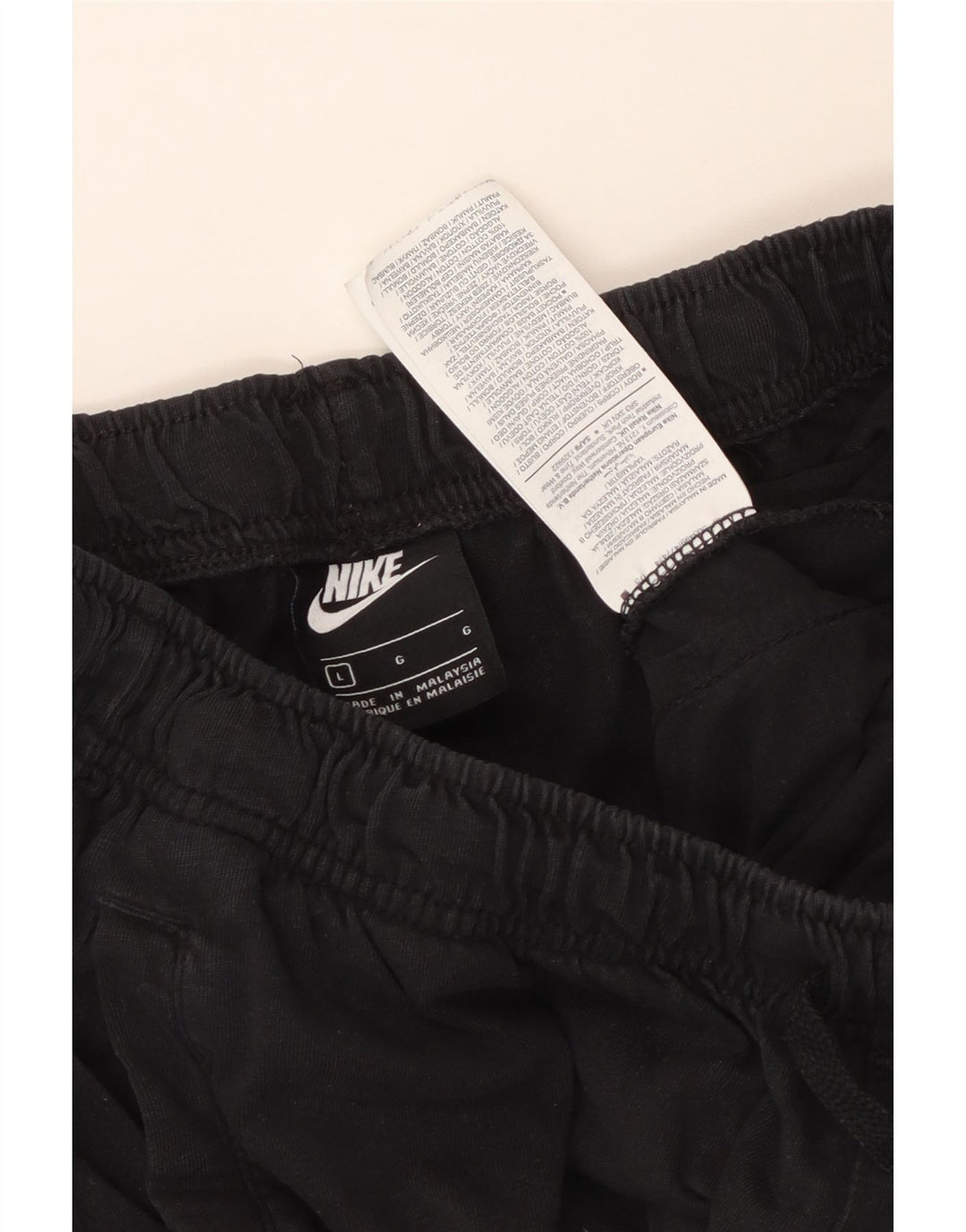 NIKE Mens Sport Shorts Large Black Cotton