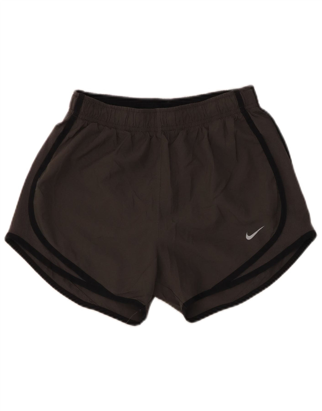 NIKE Womens Dri Fit Sport Shorts UK 8 Small Khaki Polyester