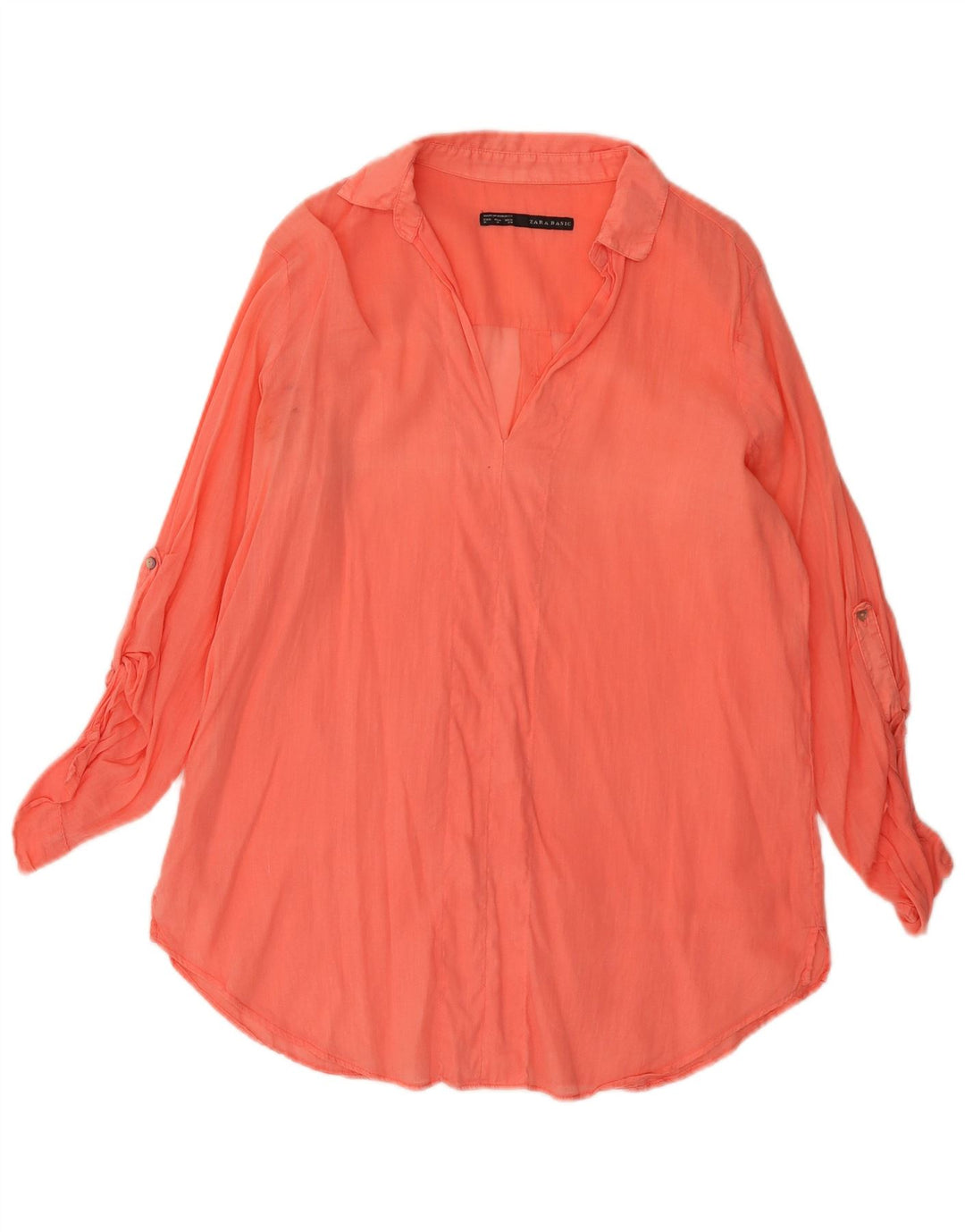 Zara Womens Blouse Top UK 14 Medium Pink