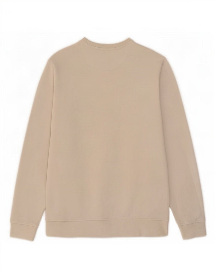Lyle & Scott Mens Sweatshirt Jumper Medium Off White Cotton