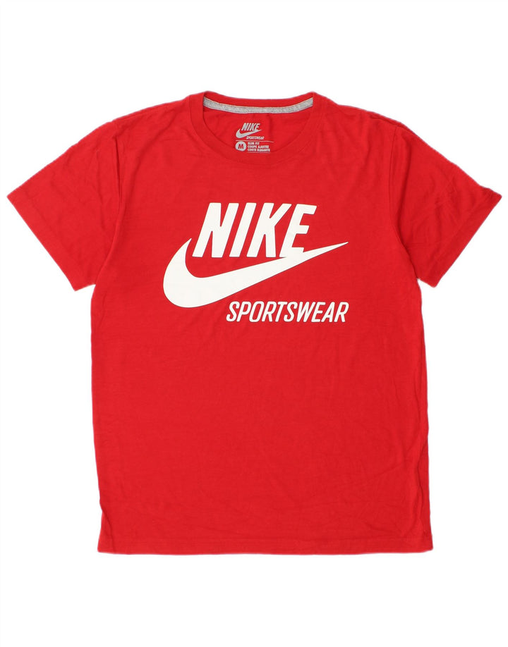 Nike Mens Slim Fit Graphic T-Shirt Top Medium Red
