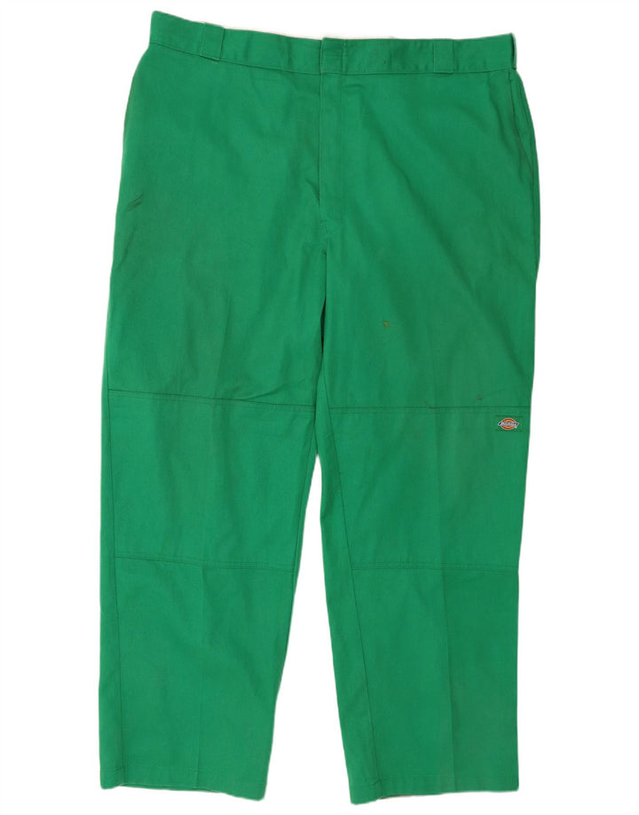 Dickies Mens Straight Cargo Trousers W44 L32 Green Polyester
