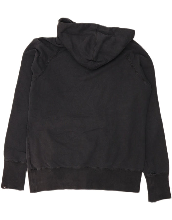 Nike Womens Hoodie Jumper UK 20/22 XL Black Cotton