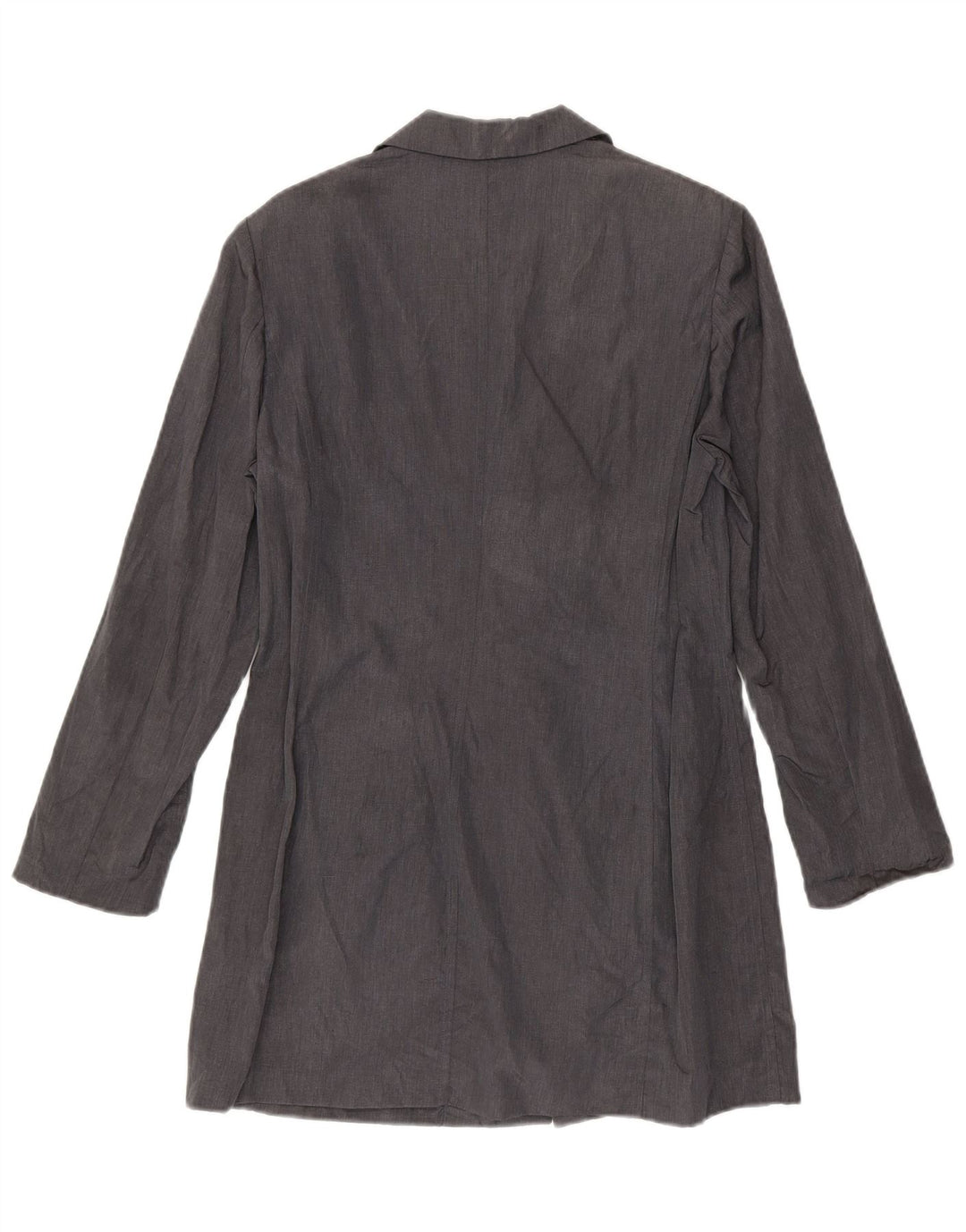 Max & Co. Womens Longline 3 Button Blazer Jacket UK 12 Medium Grey Linen