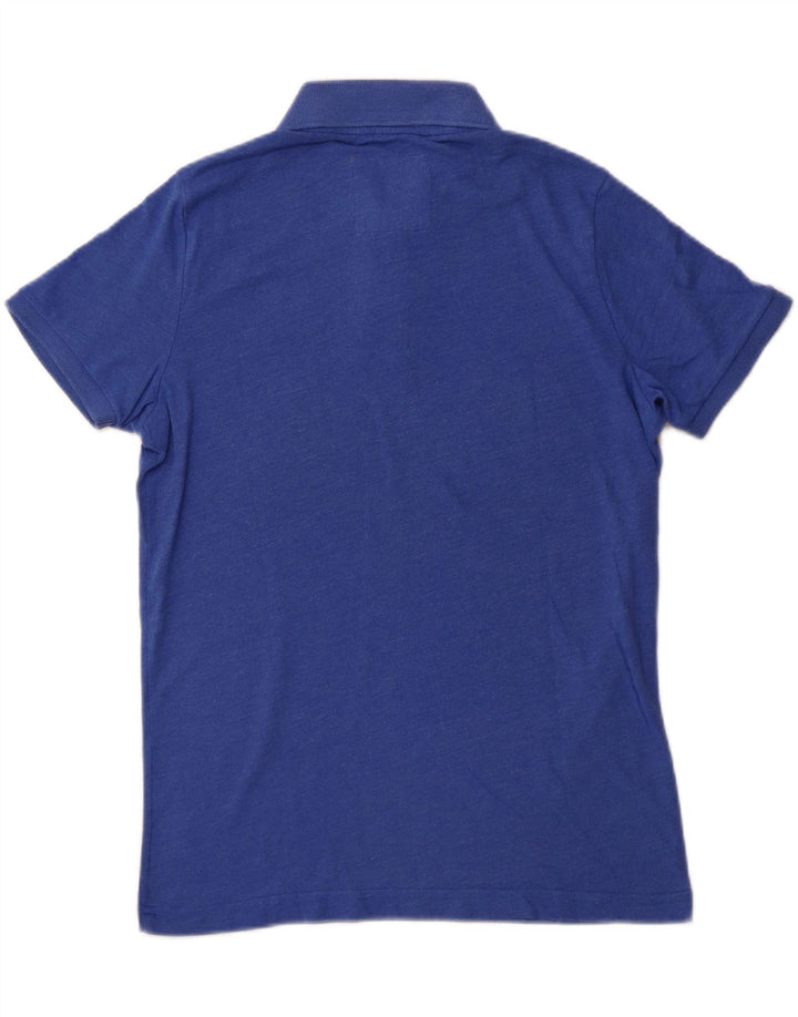 HOLLISTER Mens Polo Shirt Medium Blue