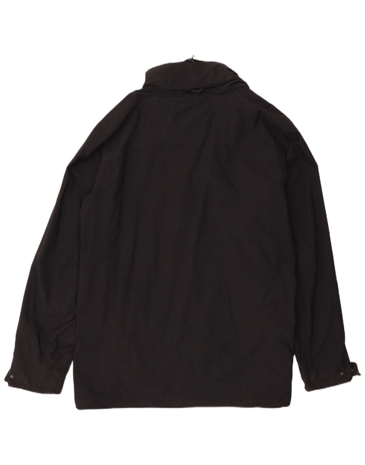 Jack Wolfskin Mens Windbreaker Jacket UK 50 3XL Black Polyamide