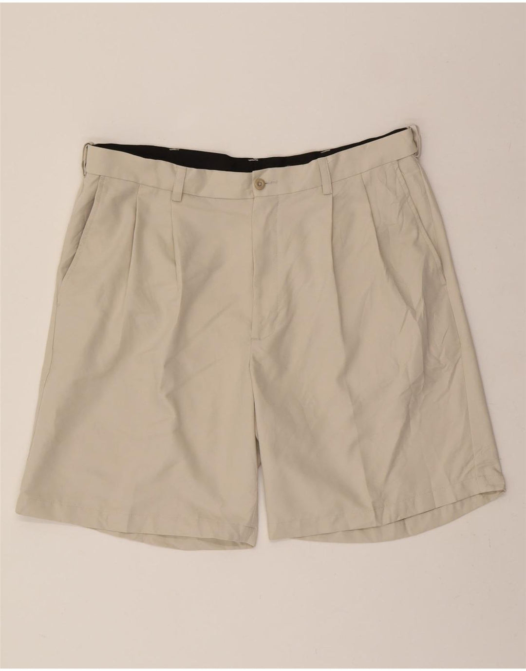 SAVANE Mens Pegged Chino Shorts W38 XL Beige Polyester Vintage Savane and Second-Hand Savane from Messina Hembry 