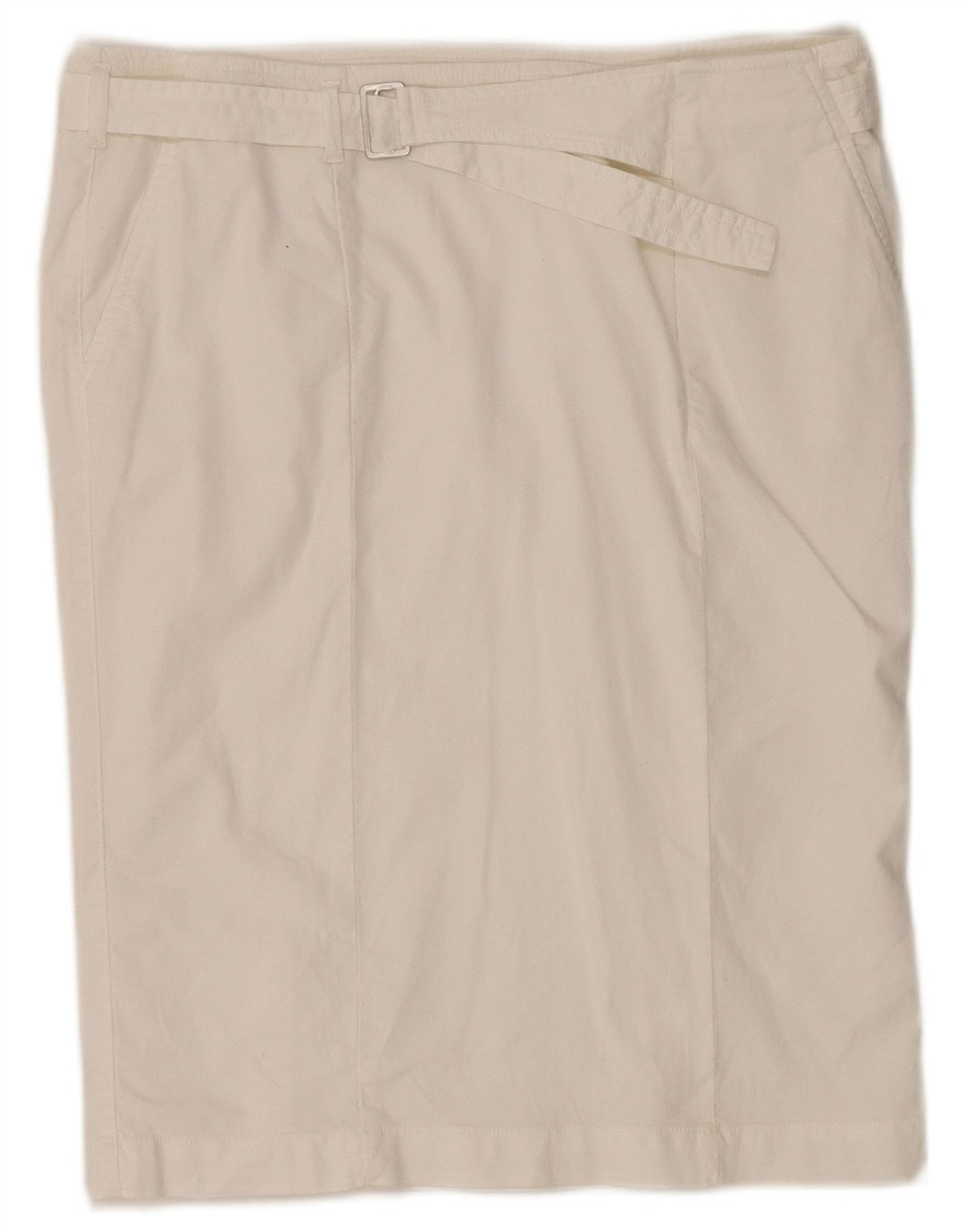 TRUSSARDI Womens Straight Skirt IT 46 Large W34  White