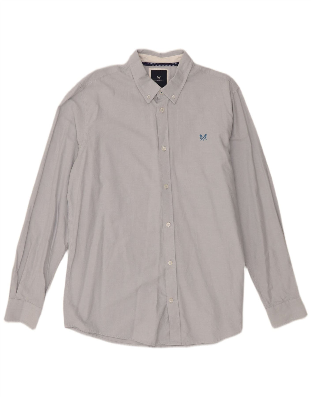 Crew Clothing Mens Slim Fit Shirt Medium Blue Cotton