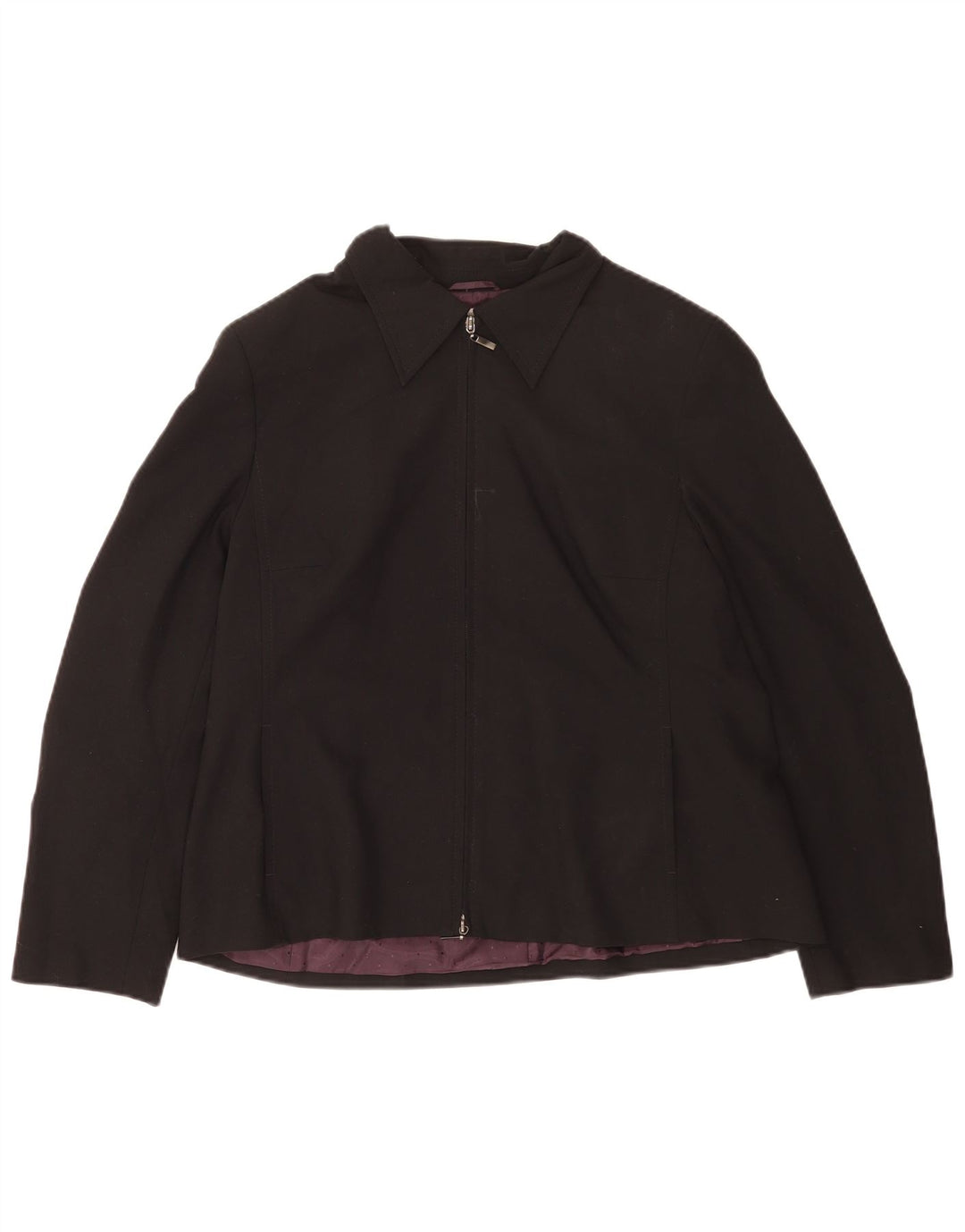Marks & Spencer Womens Standard Fit Blazer Jacket UK 18 XL Black Polyester