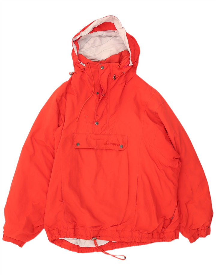 SCHAEFER Mens Gore-Tex Hooded Anorak Jacket UK 44 2XL Red Polyamide