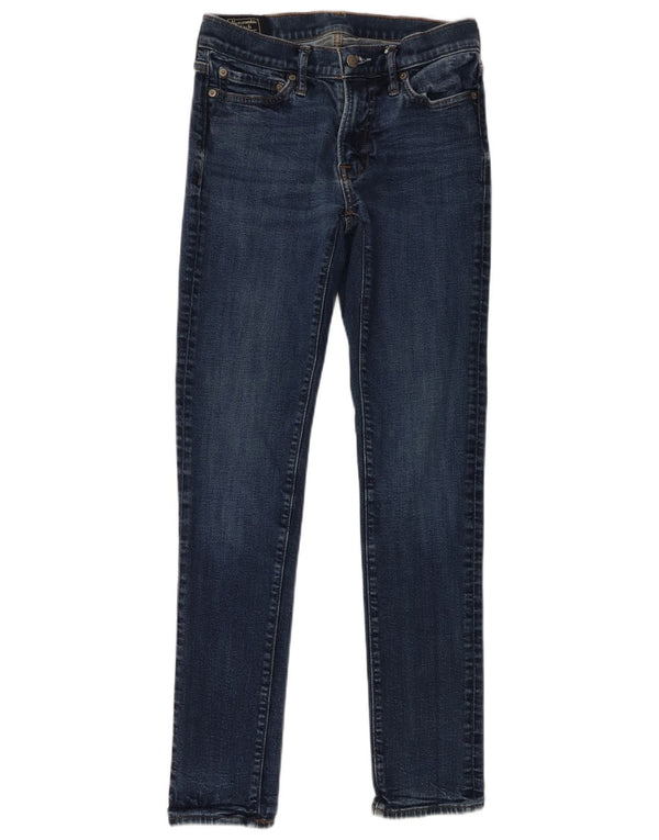 Abercrombie & Fitch Womens Langdon Skinny Jeans W29 L32 Blue Cotton