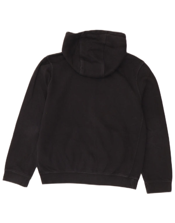 Nike Boys Zip Hoodie Sweater 10-11 Years Medium Black Cotton