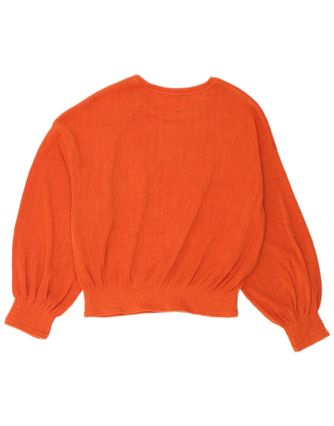 Zara Womens Oversized Blouse Top UK 10 Small Orange Polyester