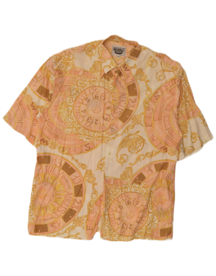 Imperial Mens Graphic Short Sleeve Shirt XL Beige