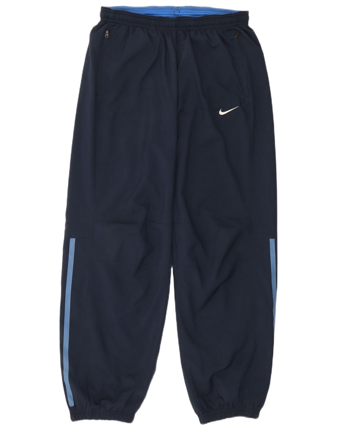 Nike Mens Tracksuit Trousers Joggers Large Navy Blue Polyester