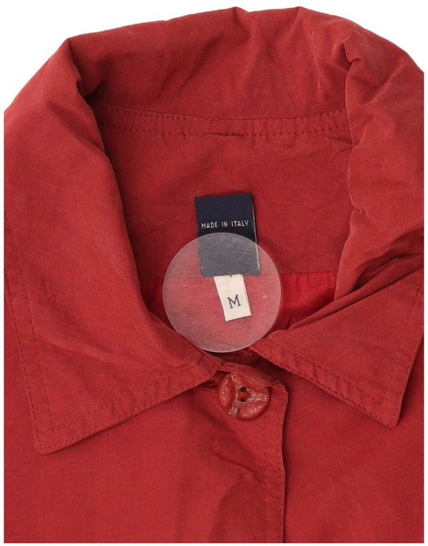 Vintage Womens Oversized Overcoat UK 14 Medium Red