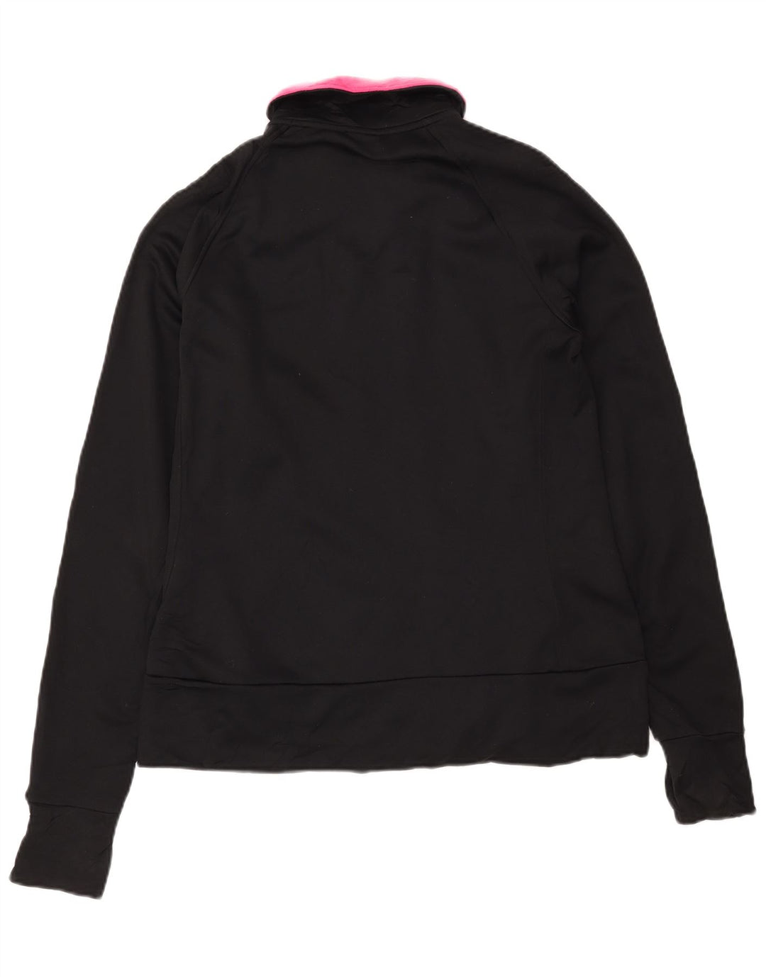 PUMA Womens Tracksuit Top Jacket UK 14 Medium Black Polyester