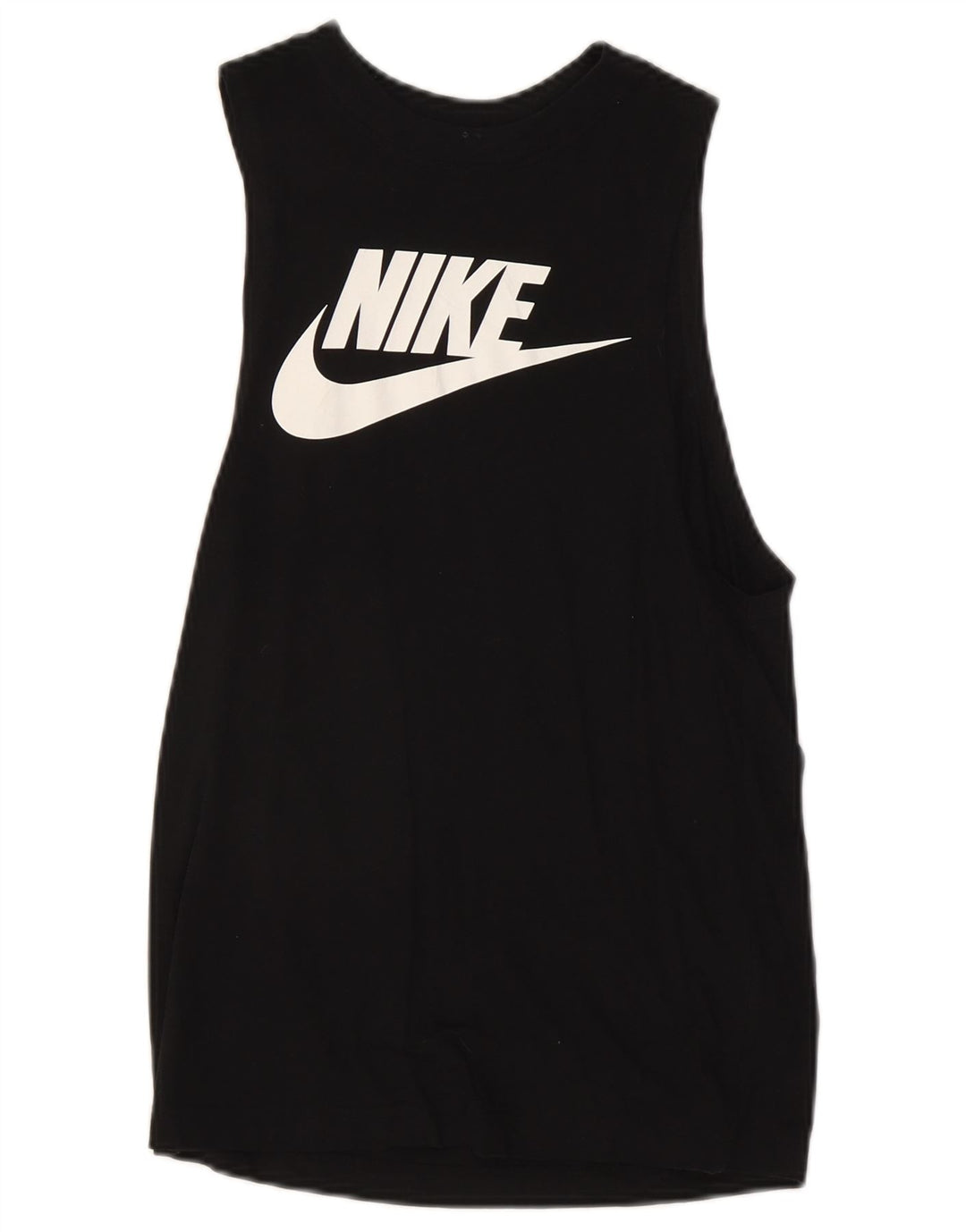 Nike Womens Graphic Vest Top UK 6 XS Black Cotton